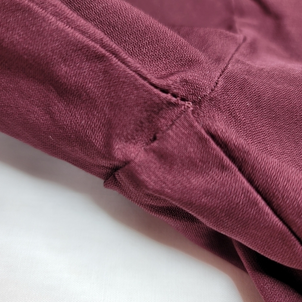 Worthington High Rise Skinny stretch Burgundy Dress Pants Women's Size 6 - Picture 5 of 13